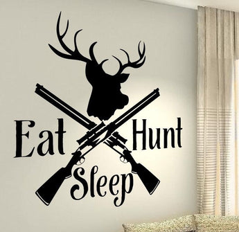 EAT, HUNT, SLEEP Wall Decal